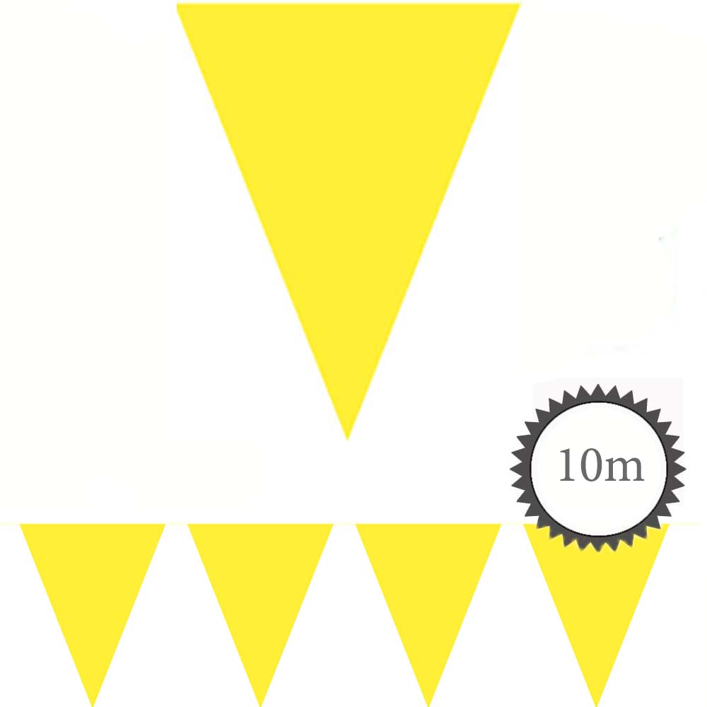Wimpelkette gelb unifarben 10m