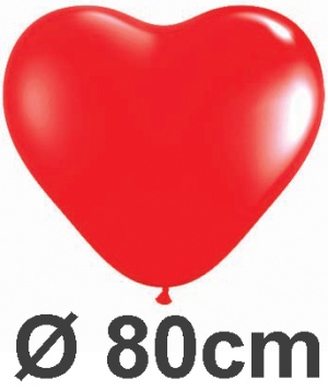 1 Herzballon von Qualatex 80cm