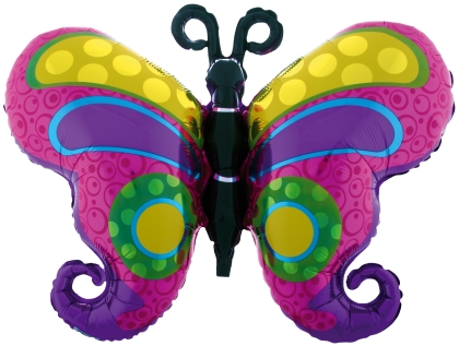 1 Folienfigur Schmetterling  68 cm