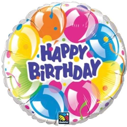Folienballon Happy Birthday Sparkling 45cm