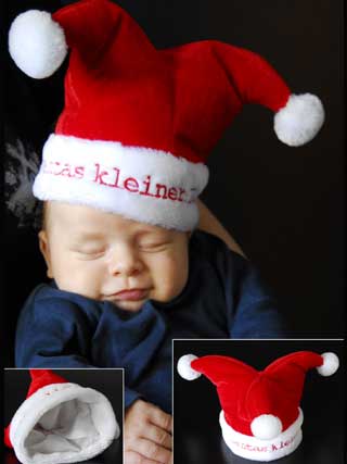 Baby Weihnachtsmütze Santas kleiner Liebling