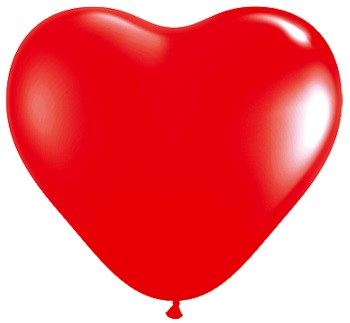 1 Herzballons von Qualatex 80cm